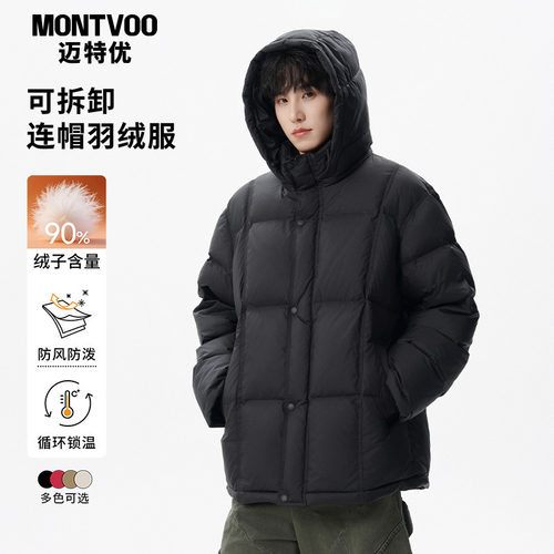 【极寒保暖】三防连帽加厚羽绒服