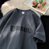 重磅纯棉短袖 潮牌男生休闲冰丝男装 T恤男士 2026新款 衣服 夏季 美式