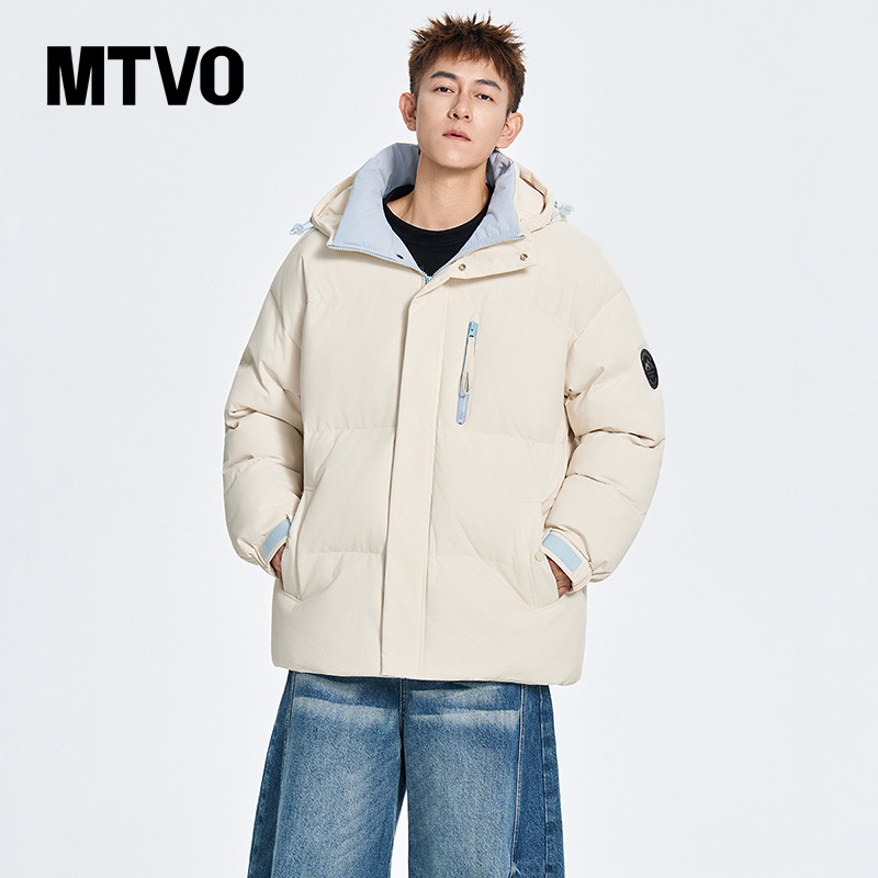【入冬首选】户外风撞色棉服外套