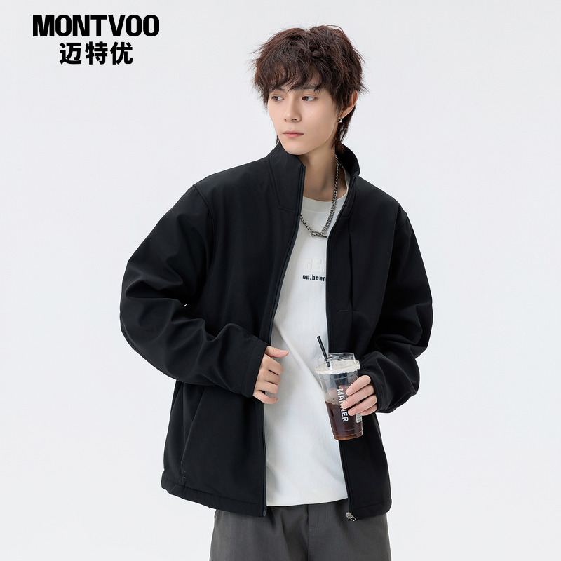 【极简风穿搭】立领通勤户外夹克