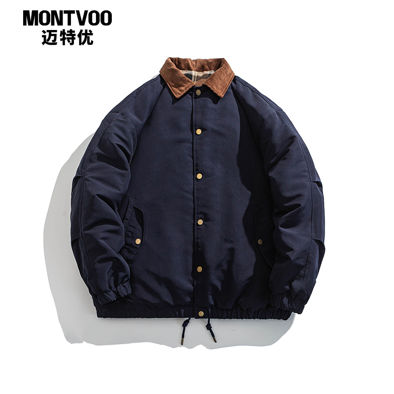 MTVO迈特加厚冬季防寒翻领棉服