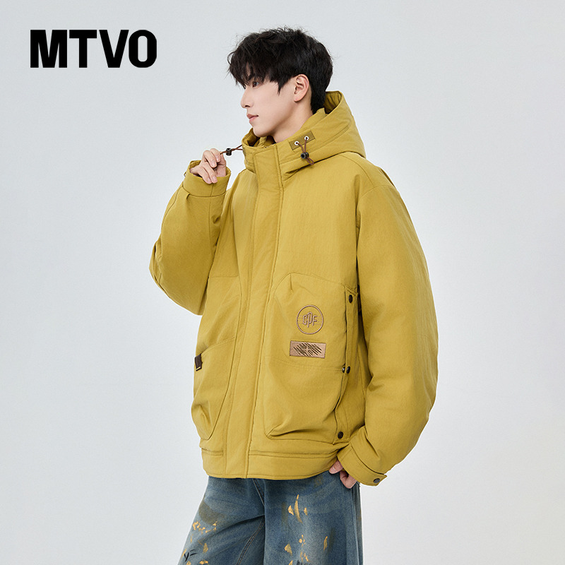 户外90绒保暖羽绒防寒派克服外套