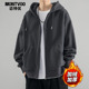 夹克美式 迈特优开衫 加绒卫衣男外套秋冬2025新款 重磅休闲连帽衣服