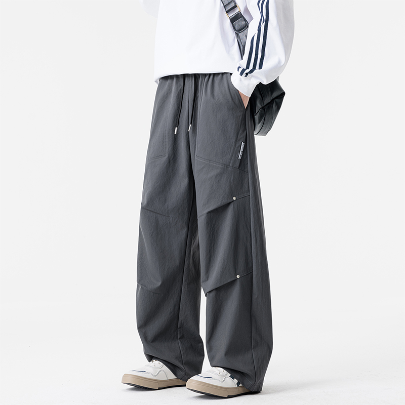 【百搭潮流】户外弯刀冲锋裤子男