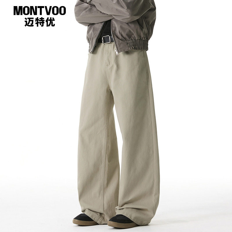 【宝藏神裤】纯棉直筒休闲长裤子