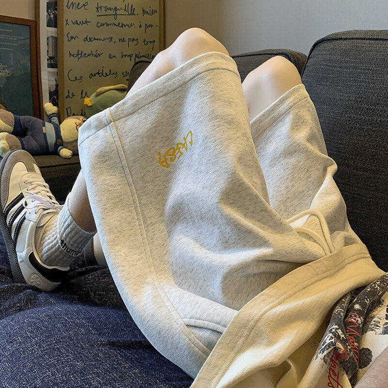 迈特优运动短裤男女款夏季薄款新款美式休闲中裤宽松潮牌五分卫裤