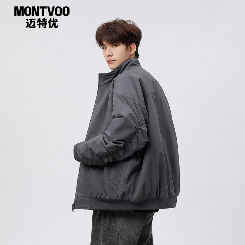 【保暖潮流】休闲复古立领棉服