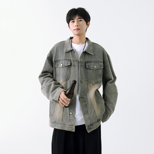 牛仔外套男春秋冬季2026新款潮牌
