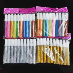 color glue golden pen glitter powder onion seven col