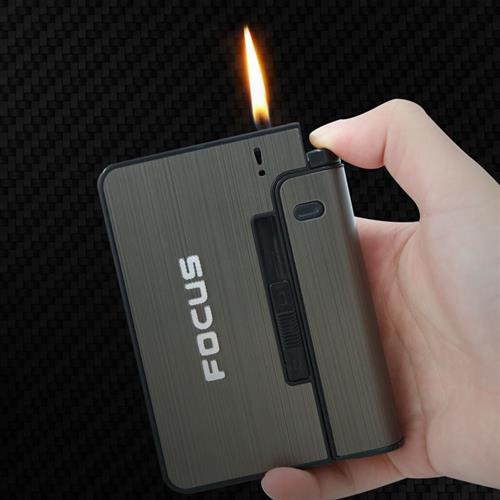 Portable Automatic Cigarette Case Metal Cigarette Boxes 10PC