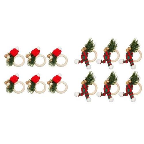 HOT SALE 6Pcs Napkin Rings,Pinecone Napkin Rings
