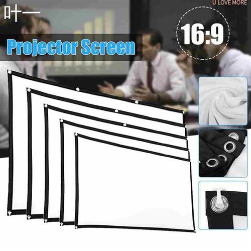 Portable Projection Screens Foldable Projector Screen 16:9 H