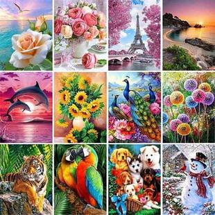 Animal DIY Diamond Floral Landscape Kits Painting Cross