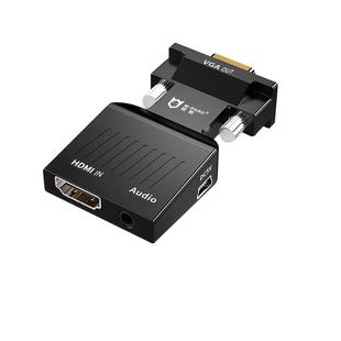 铭豹 HDMI母转VGA切换器 带音频接口 连接稳定 即插即用