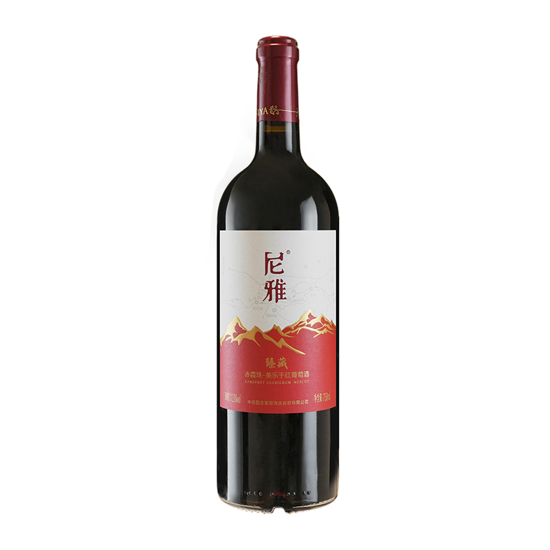 尼雅臻藏赤霞珠·美乐干红葡萄酒12.5度750ml 酒类 干红静态葡萄酒 原图主图