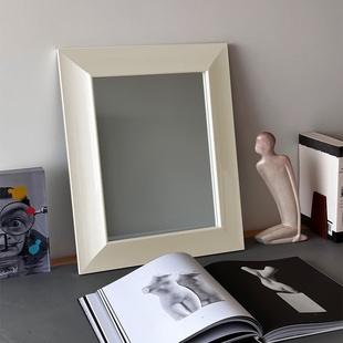 饰 限量烤钢琴漆实木小众高级梳妆半身玄关镜客厅装 中古太空镜