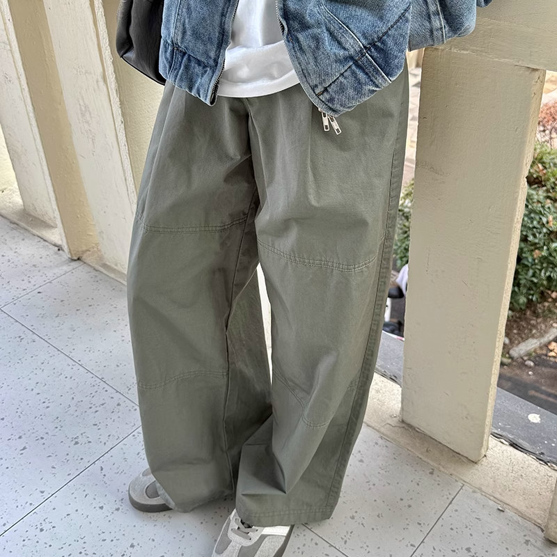 大码灰绿色休闲工装伞兵裤男款图片