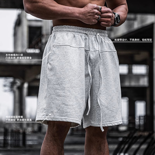 五分裤 男宽松户外休闲简约百搭健身美式 300斤慵懒运动短裤 特大码