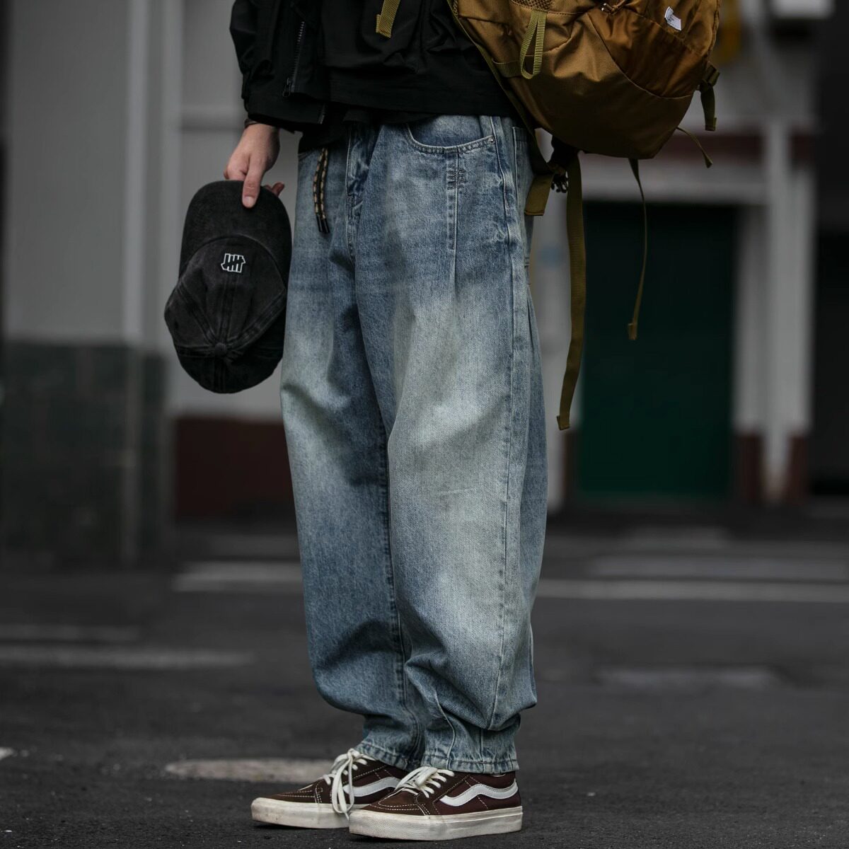 大码300斤美式复古工装牛仔裤男宽松直筒锥形水洗做旧阔腿哈伦裤2,男装,牛仔裤,淘宝优惠券,粉丝福利购,淘宝优惠卷
