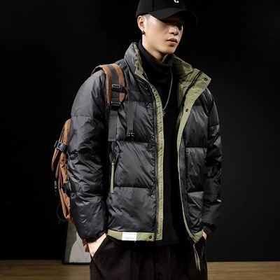 大码冬季短款羽绒棉服男新款潮牌