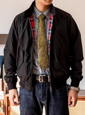 大码哈灵顿夹克男秋美式复古哈林顿工装阿美咔叽G9防风机车外套男