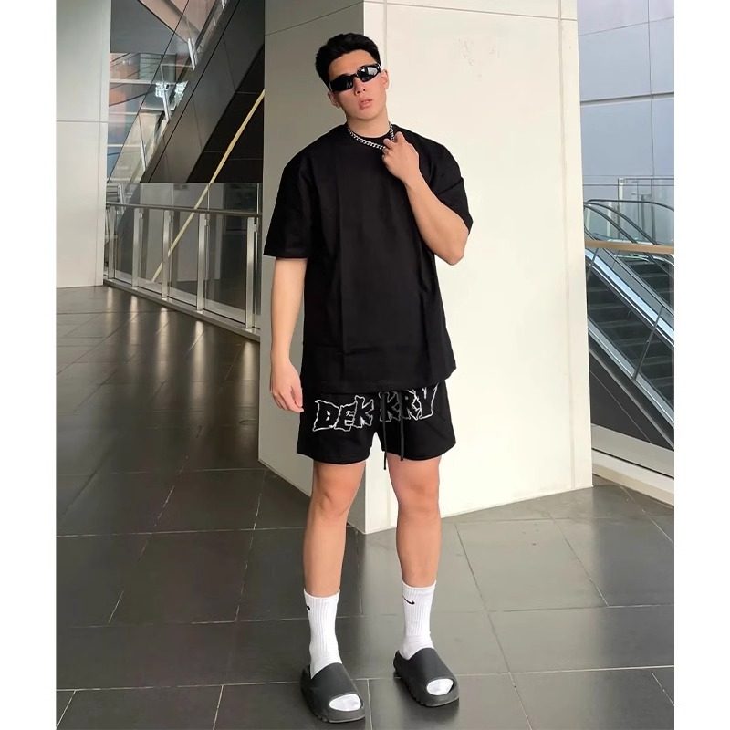 大码300斤美式高街运动短裤男夏季国潮牌字母印花宽松抽绳五分裤2,男装,休闲裤,淘宝优惠券,粉丝福利购,淘宝优惠卷