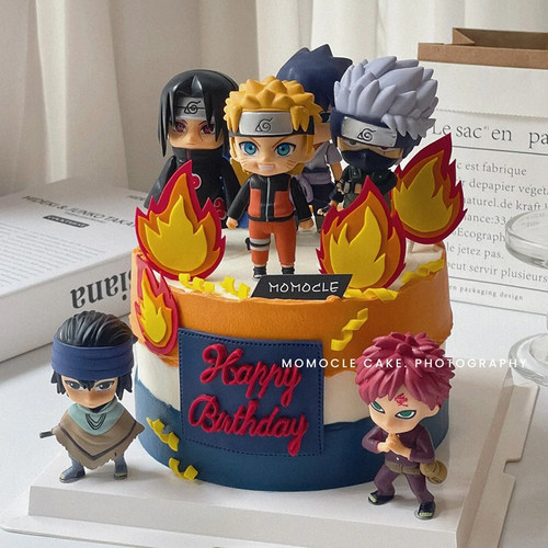 火影忍者网红蛋糕装饰摆件