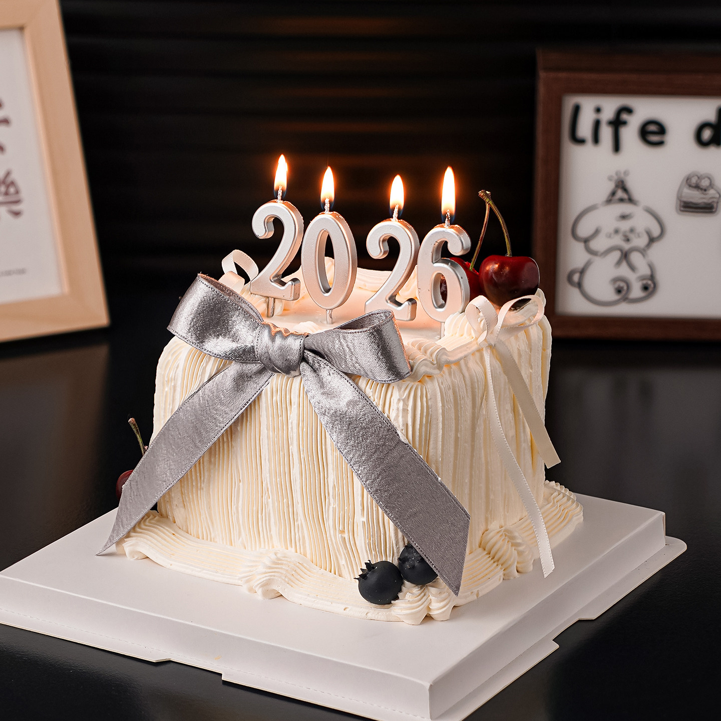 新年跨年元旦Hello2026主题蛋糕装饰银色数字蜡烛氛围感装扮插件,节庆用品/礼品,节日装扮用品,淘宝优惠券,粉丝福利购,淘宝优惠卷