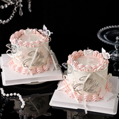 网红母亲节蛋糕装 饰Queen我 女王水钻摆件妈妈生日幻彩蝴蝶插件