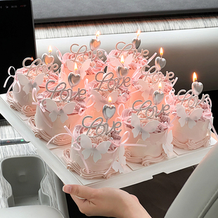 2.14情人节快乐蛋糕装 扮 饰唯美钻石love插件2026我爱你情侣告白装