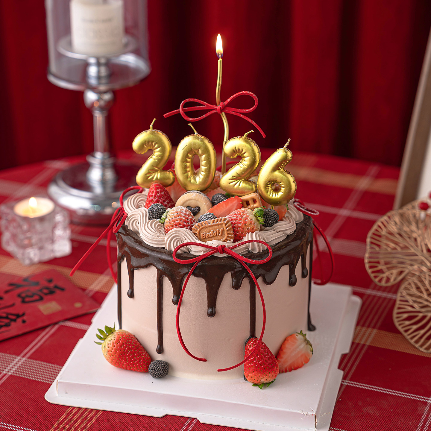 2026新年春节元旦快乐蛋糕装饰马年金色数字蜡烛丝带甜品台插件,节庆用品/礼品,节日装扮用品,淘宝优惠券,粉丝福利购,淘宝优惠卷