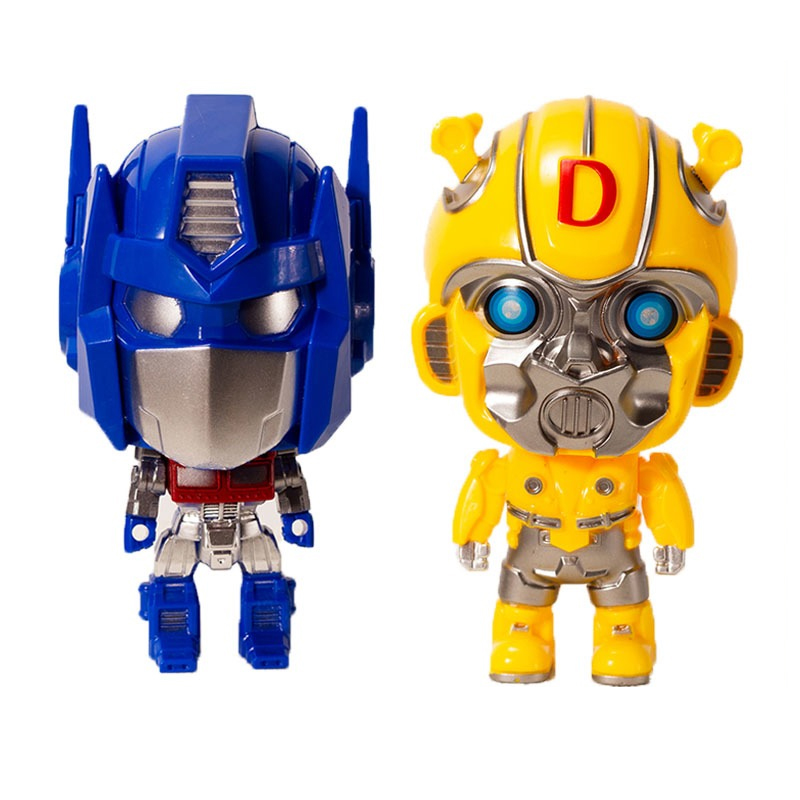 变形机器人汽车蛋糕装饰摆件