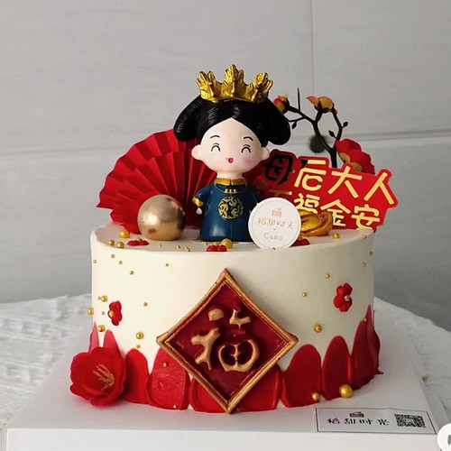 宫廷古风烘焙蛋糕装饰