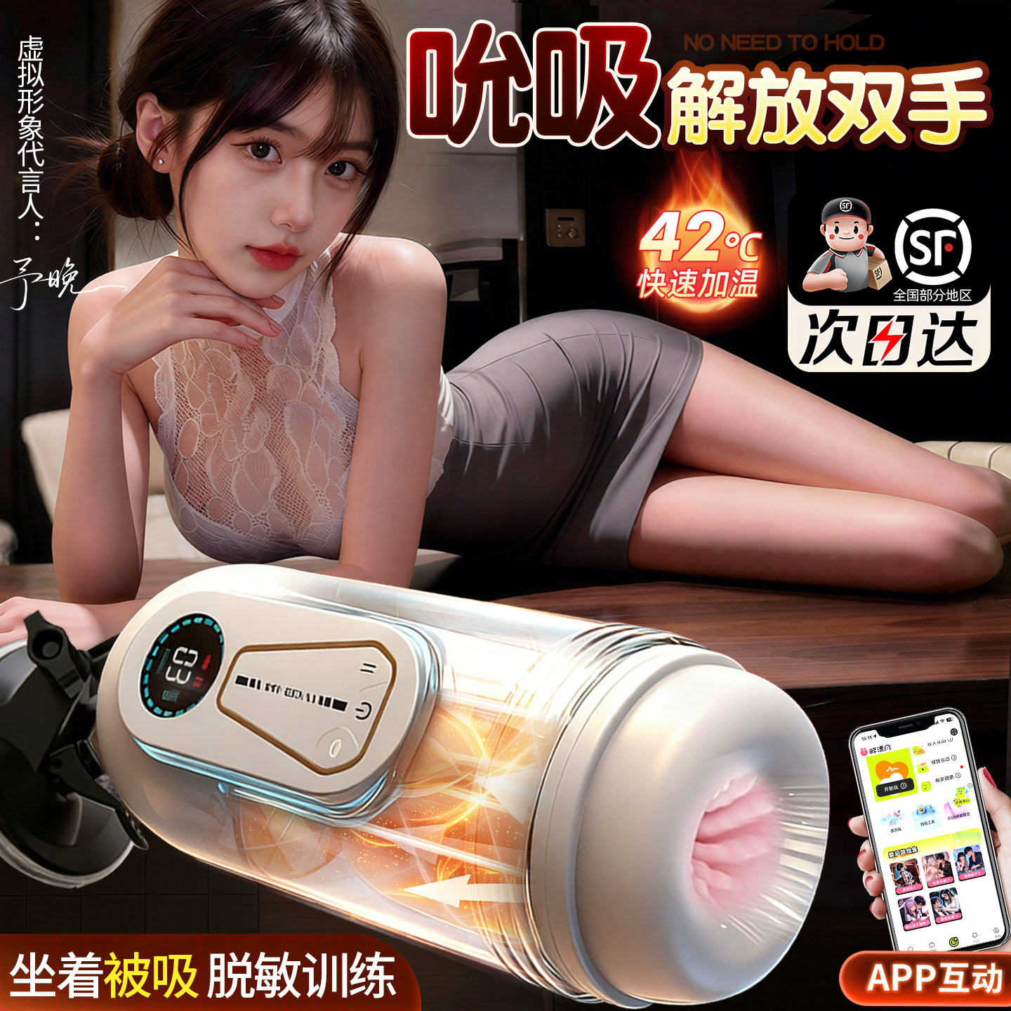 谜姬成人电动飞机杯全自动男用品男性自慰器智能情趣斐济脱敏训练