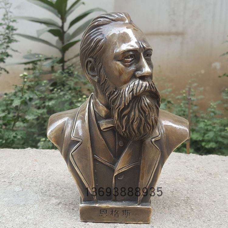 热卖纯铜恩格斯伟人像 铜像恩格斯半身雕像 哲学家思想家家居摆件