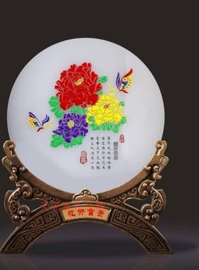 高档商务礼品琉璃玉送领导家具
