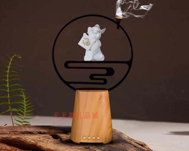 创意飞越梦想猪蓝牙音箱一体生日金融保险行业礼品家居办公室摆件