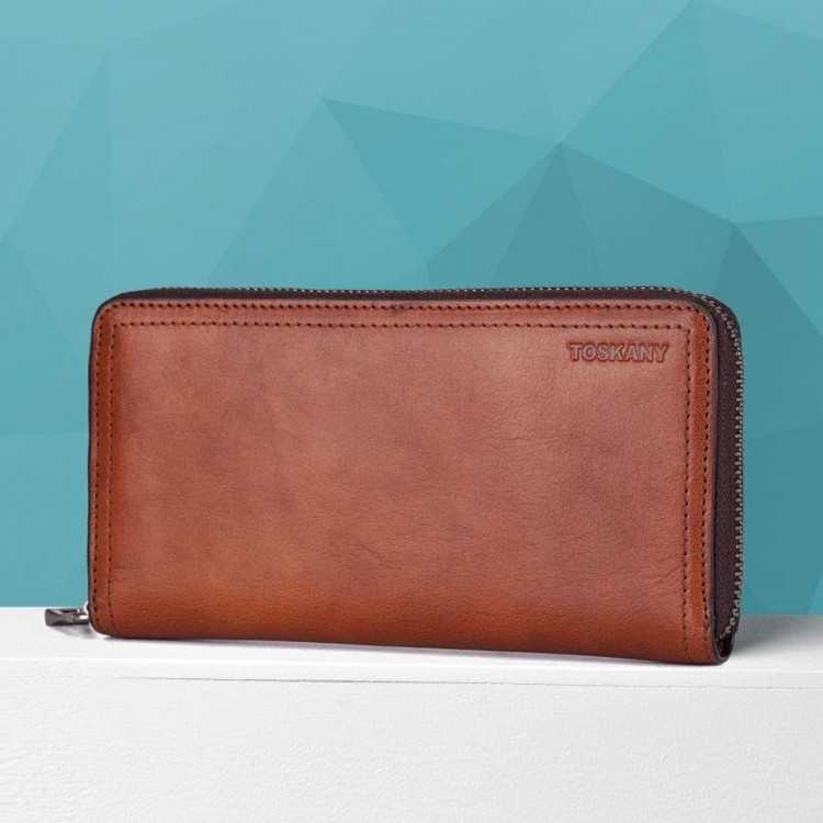 toskany托斯卡尼tl66859 男士钱包横款拉链包 手包