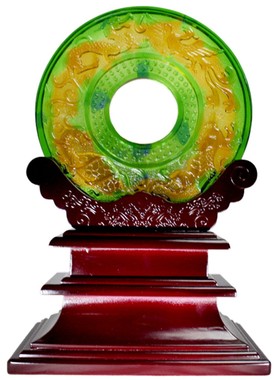 古法琉璃B-PTFM0076和氏壁 客厅 书房 办公室商务礼品摆件