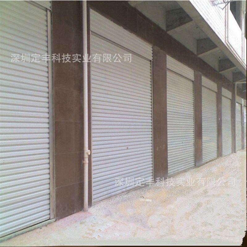 深圳宝安钢铁制彩钢板彩带重型防盗卷帘闸门电动自动遥控门包安装