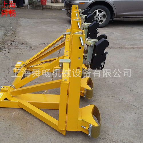 厂家供应DG2000C四桶四夹油桶装卸搬运车夹具 叉车用油桶吊具