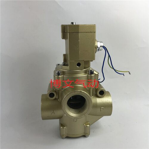 浙博文无锡型截止阀K23JD-40W-L二位三通换向电磁阀DN40螺纹1.5寸