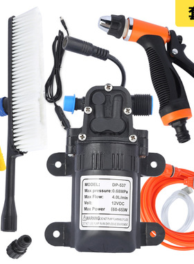 微型隔膜泵车载洗车器车载 12v水泵高压洗车清洁器简易便携式自吸