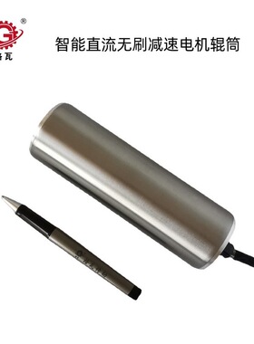 格瓦PM60电动辊筒 220V控制器 无极变速 皮带输送线 动力滚筒电机