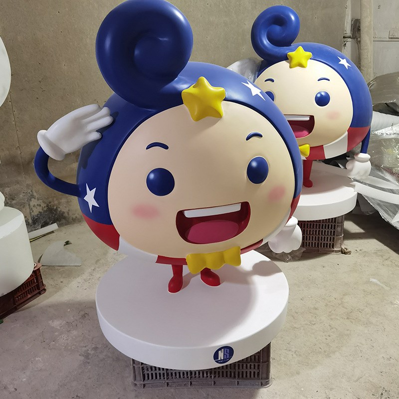 学校玻璃钢卡通人物雕塑彩绘仿真大型商场户外美陈校园等落地摆件
