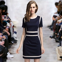 Летняя модная летняя одежда, приталенное элитное платье для работы, европейский стиль