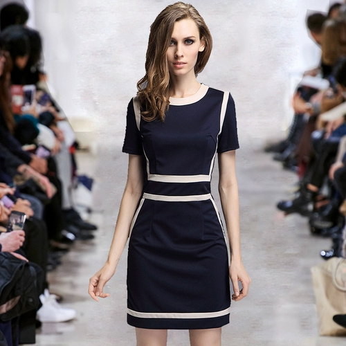 Летняя модная летняя одежда, приталенное элитное платье для работы, европейский стиль