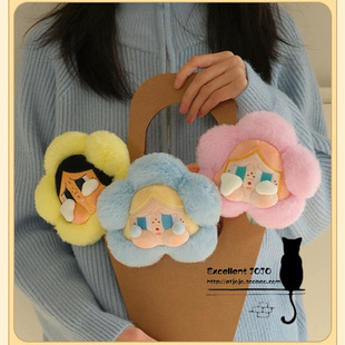 CRYBABY悲伤俱乐部盲盒毛绒花朵POPMART泡泡玛特哭娃花束公仔礼物