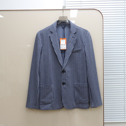意大利奢品Tru撤柜 男款  条纹休闲西装外套 E350