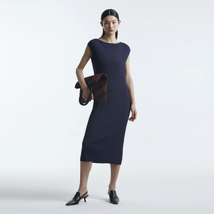 2220 圆领罗纹曲珠针织连衣裙 北欧风CS 女款